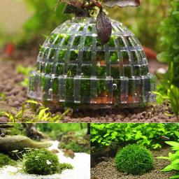 1pc aquatic suprimentos para animais de estimação decorações aquário musgo bola filtro de plantas ao vivo para java camarão tanque de peixes pet decoração do tanque de peixes - Image 3