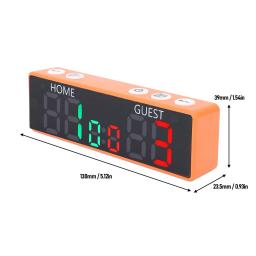 Mini placar digital de mesa portátil de 6 dígitos para jogos de tabuleiro xadrez placar eletrônico alimentado por bateria com campainha - Image 6