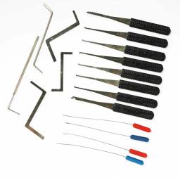 27 pçs bloqueio picareta suprimentos ferramentas serralheiro chave quebrada extrator automático remover ganchos diy mão conjunto de ferragens com prática - Image 1