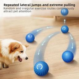 Brinquedo inteligente para cachorro, Brinquedo eletrônico interativo, Bola em movimento USB, Bola saltitante automática, Presente de aniversário Produto de gato - Image 2