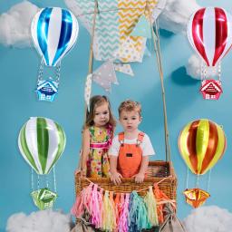 4D Decoração Do Balão De Ar Quente, Festa De Aniversário, Balões De Folha De Hélio De Alumínio, Dia Dos Namorados, Decoração Do Casamento, 89x29cm - Image 3