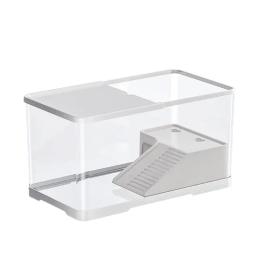 Tartaruga Tanque Répteis Terrários, Caixa De Alimentação Com Plataforma Basking, Aquário Aquático Tartaruga, Suprimentos De Terrários - Image 6