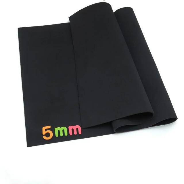 Neoprene SBR Extra Grosso 5mm Preto - Tecido Impermeável e À Prova de Choque com Alta Elasticidade