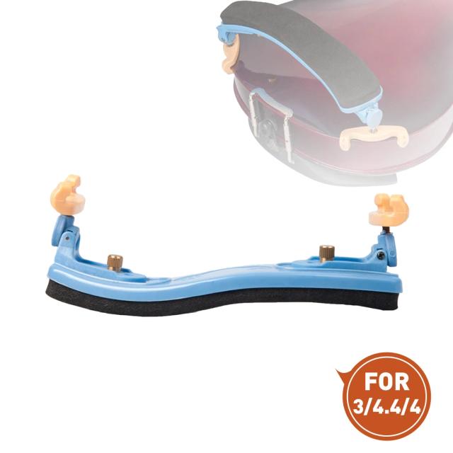 Almofada Ajustável para Ombro de Violino em Carbono e Madeira - Suporte Confortável para Tamanhos 1/2, 1/4, 1/8 e 4/4, com Esponja e Nylon