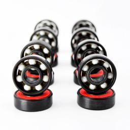 Rolamento de esferas cerâmico híbrido, 8/16 peças, 608 2rs, 8*22*7mm, alta velocidade, patins, roda de skate, rolamentos de longboard em miniatura - Image 1