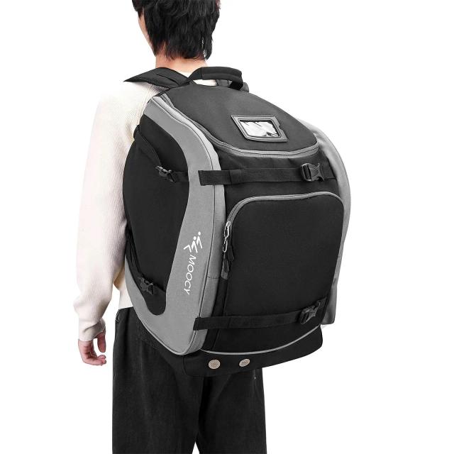 Mochila de Esqui Impermeável 65L com Grande Capacidade, Compartimentos e Acessórios Inclusos