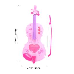 Puxar as guitarras de corda para crianças brinquedo educacional crianças instrumento em miniatura plástico música brinquedo violino - Image 5
