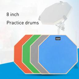 Tambor de borracha burro de madeira para a prática, instrumentos de percussão, pad para a prática, música Lover, Jazz Drums exercício, 8 em - Image 4