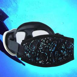Mergulho e Snorkel Máscara Strap com Bordas Costuradas Impermeáveis Acessórios Esportivos Medida 7.9x3.5 polegadas Durable Scuba Mask Strap - Image 3