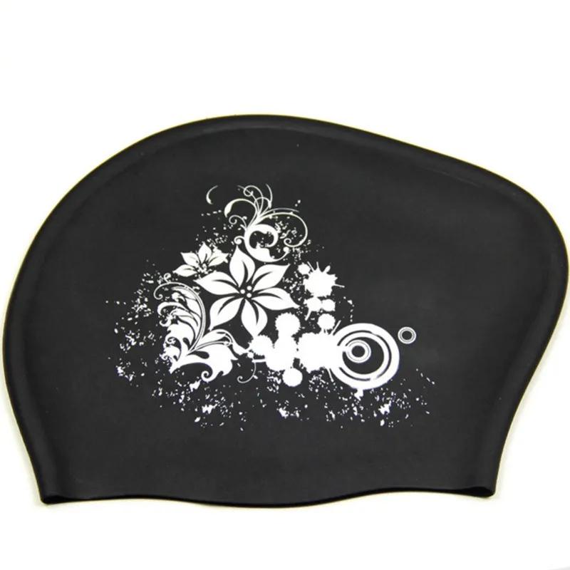 Tampão de natação de silicone para cabelos longos, Caps de natação impermeáveis para mulheres, chapéu de mergulho feminino para crianças, capa Natacion - Image 1
