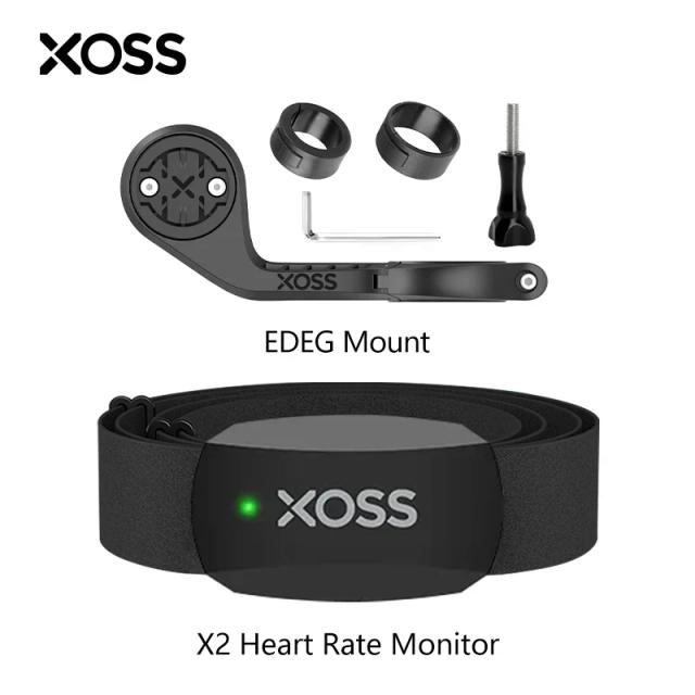 Monte para Bicicleta XOSS BORDA com Sensor de Velocidade e Cadência, Monitor de Frequência Cardíaca e Correia para Garmin, Magene, iGPSPORT e Bryton X2