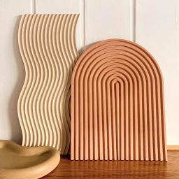 U Forma Molde De Silicone para DIY, Concreto Gesso Cimento Coaster, Fruta Bolo Placa Molde, Geométrica Resina Artesanato Moldes, Home Decor - Image 1
