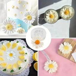 Silicone Vela e Molde De Gesso, 3D Margarida Flor, DIY Resina e Argila Artesanato Suprimentos, 1Pc - Image 6