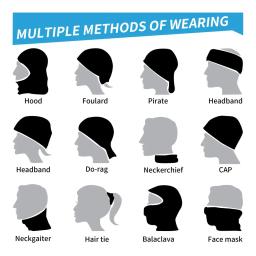 Logotipo personalizado Carta Impressão Headband Balaclava, pescoço Gaiter, Windproof Face Scarf, seu projeto aqui Bandana, capa personalizada - Image 4