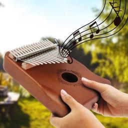 17 Teclas Kalimba Thumb Piano, Teclado Pessoal, Instrumento Musical, Acessórios para Performance, Grande Presente para Presente de Natal - Image 5