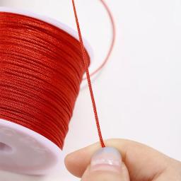 Nylon Corda Trançada para Bead, Pulseira de Tecido, Nó Chinês, Jóias, Artesanato Nylon Cord, No 72 Jade Wire, 50m x 0.8mm - Image 3