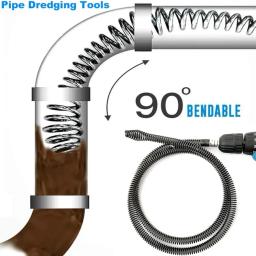 Para desobstruir cozinha banheiro drenos de chão ferramenta de limpeza 1pc ferramenta de tubulação de dragagem e conector de broca elétrica 5m mola de drenagem - Image 4
