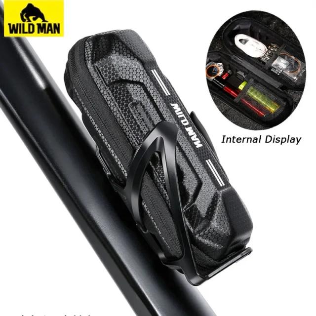 Saco de Bicicleta SELVAGEM MAN - Impermeável e Resistente para Ferramentas de Reparação de MTB e Estrada