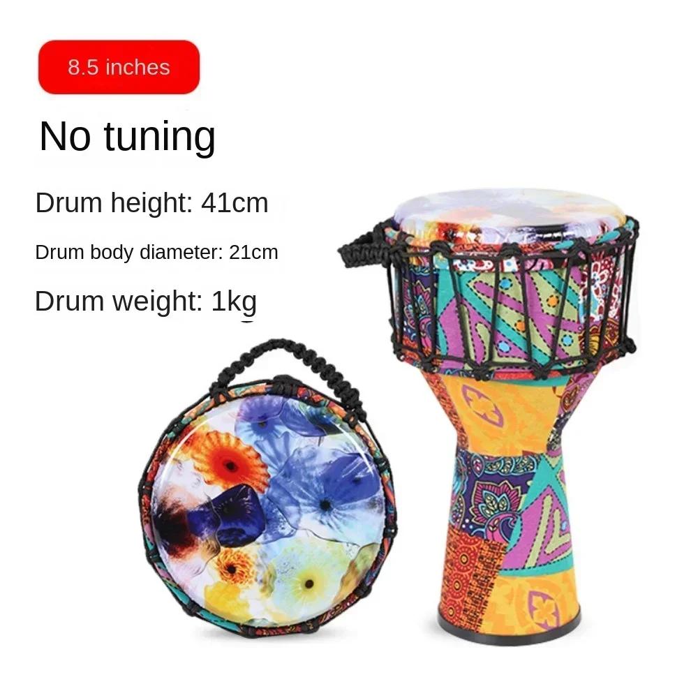 Tambor de música africana para iniciantes, instrumentos musicais profissionais, bateria de percussão, tocar tradicional, pele de PVC, 8 em, 10 em, 12 em - Image 1