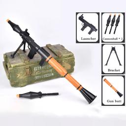 3-6 anos de idade crianças bazuca lançador brinquedo simulação rpg argamassa com arma de brinquedo manual adequado para presente de aniversário festa de halloween - Image 5