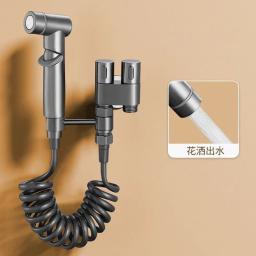 Chuveiro higiênico para bidê sanitário, chuveiro, válvula de ângulo de saída dupla, acessórios de banheiro - Image 1