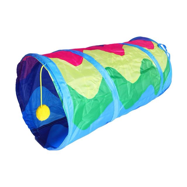 Túnel Dobrável para Cães e Gatos - Caverna de Brincar para Pets, Ideal para Coelhos e Cobaias