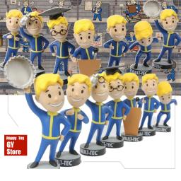 Bobblehead-Figura de Ação Cute Vault Boy Full Set, Estátua Anime, Boneca Modelo de Coleção, Brinquedos Ornamento do Quarto, Presente Infantil - Image 1