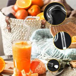 Anti Rugas Beber Palha com Escova de Limpeza, Flauta Estilo Design, Sem Rugas Palhas para Eliminar Lip Vincar - Image 4