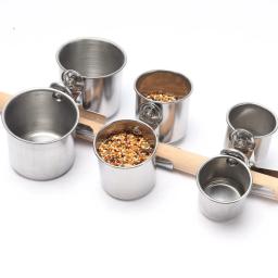 Papagaio tigela de alimentação com braçadeira titular, aço inoxidável Pet Birds Food Dish, gaiola acessórios, bebendo alimentador, 1pc - Image 5