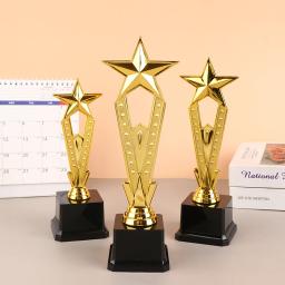 Troféu estrela de plástico para crianças, troféu para competição, recompensa, prêmio, favores de festa, presentes para crianças, 1pc - Image 4