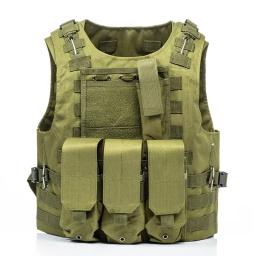 Colete Tactical Camouflage Combat, Airsoft Vest, Assault Coletes, Roupa ao ar livre, CS Sports and Hunting, Molle Equipment - Image 3