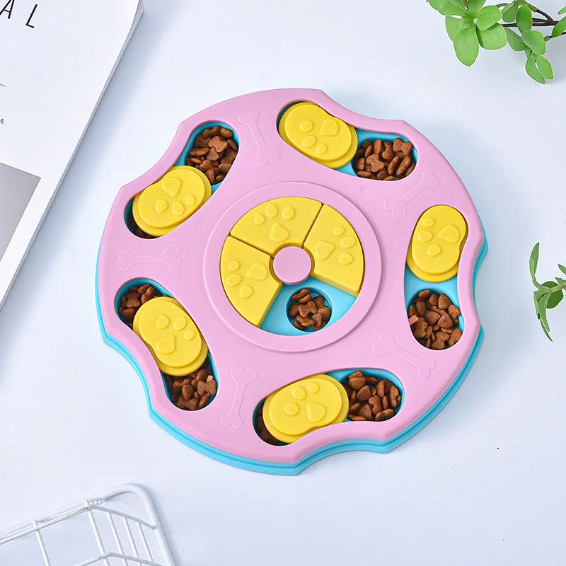 Quebra-cabeça Brinquedos para Cães e Gatos, Alimentador Lento, Interativo, Aumentar QI, Dispensador de Alimentos, Antiderrapante, Comendo Lentamente Tigela, Jogos de Alimentos - Image 1