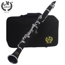 M MBAT-17 Keys 6 Anéis Clarinete com Kit de Limpeza, Peças Reeds para Iniciantes e Estudantes, Clarinete Preto B, Prática de Jogo - Image 2