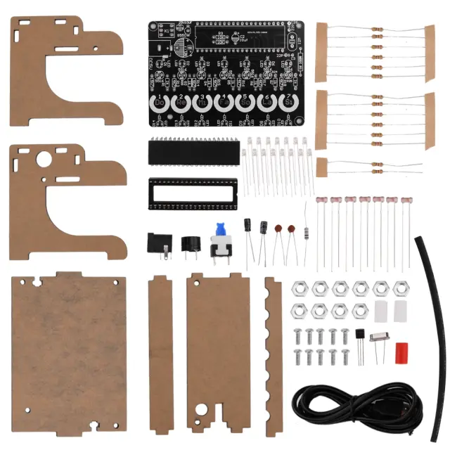 Piano Eletrônico DIY Sem Cordas com Teclado de 51 Microcontroladores para Prática de Soldagem de Mini Instrumentos Musicais