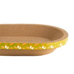 Papelão ondulado Oval Cat Scratcher, Sofá, Proteção de Móveis, Brinquedo Garra Confortável Macio, Play Claw - Image 5