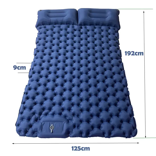Colchão Inflável com Travesseiro para Camping e Viagens: Conforto e Praticidade para Dormir ao Ar Livre