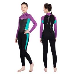 Terno de mergulho em neoprene para crianças, roupas molhadas para meninos e meninas, maiô de manga comprida, traje de natação, 1 peça para menino jovem, 2,5mm - Image 4