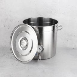 Aço inoxidável Beer Home Brewery Barril Equipamentos, Brew Caldeira, Pote com Furo de Chiller Conector e Airlock Brewing Chaleira, 50L - Image 5
