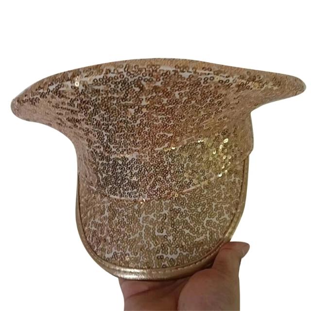 Chapéu Fedora de Lantejoulas Brilhantes para Festas, Carnaval e Despedidas de Solteira