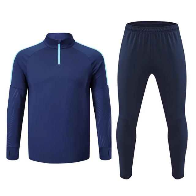 Novos Conjuntos de Treino de Futebol Masculino 23-24: Jaquetas e Camisas de Alta Qualidade para Jovens Atletas