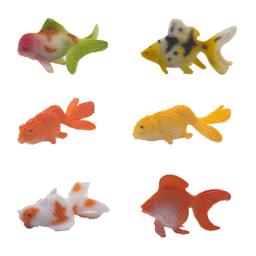 Plástico peixinho miniaturas estatuetas ornamentos animais fadas animais tanque peixes aquários peixinho paisagem suprimentos - Image 2