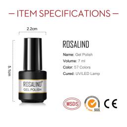 Rosalind gato olhos unha gel polonês híbrido vernis semi permanente base superior casaco manicure arte cor pura acrílico uv gel unha polonês - Image 4