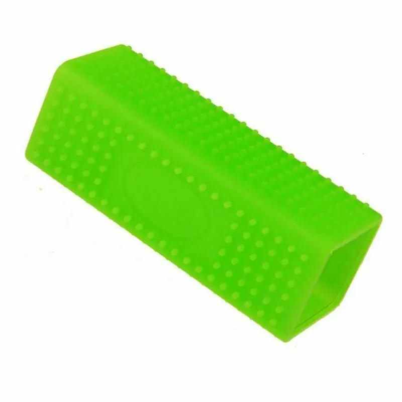 1 pçs escova de remoção do cabelo do animal de estimação do gato do cão da escova eficaz do cabelo do animal de estimação silicone escova de limpeza de borracha oca - Image 1