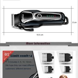 Animal Hair Trimmer, Dog Hair Clipper, Beauty Machine Remover, carregamento profissional, adequado para o gato, 100-240V - Image 4