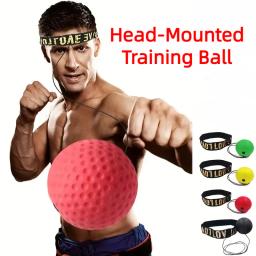 Cabeça-montado Boxe Speed Ball, Punch Sanda Formação, Mão Eye Reaction, Casa Sandbag, Equipamentos de Fitness, Ginásio, Muay Thai, MMA Boxe, 1Pc - Image 1