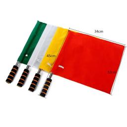 Bandeira Leve do Árbitro do Futebol, Alta Visibilidade, Vermelho, Branco, Amarelo, Bandeiras de Linha, Punho de Esponja, Competição, Jogar, Competição, Bandeiras - Image 6