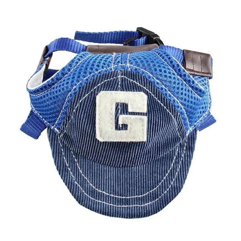 Boné de beisebol com orelhas para cães, chapéu ajustável, protetor solar, esportes ao ar livre, cães pequenos médios e grandes - Image 1