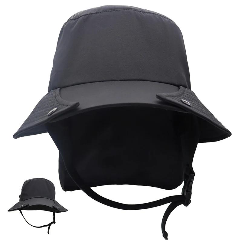 Chapéu de balde de surf para homens e mulheres, sombra respirável, chapéu impermeável de abas largas à beira-mar, protetor solar de secagem rápida, verão - Image 1