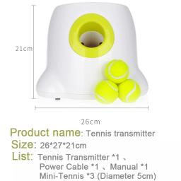 Lançador automático de bola para cachorro, dispositivo de lançamento para animais de estimação, 3/6/9m de seção, emissão com 3 bolas, treinamento para cães - Image 5