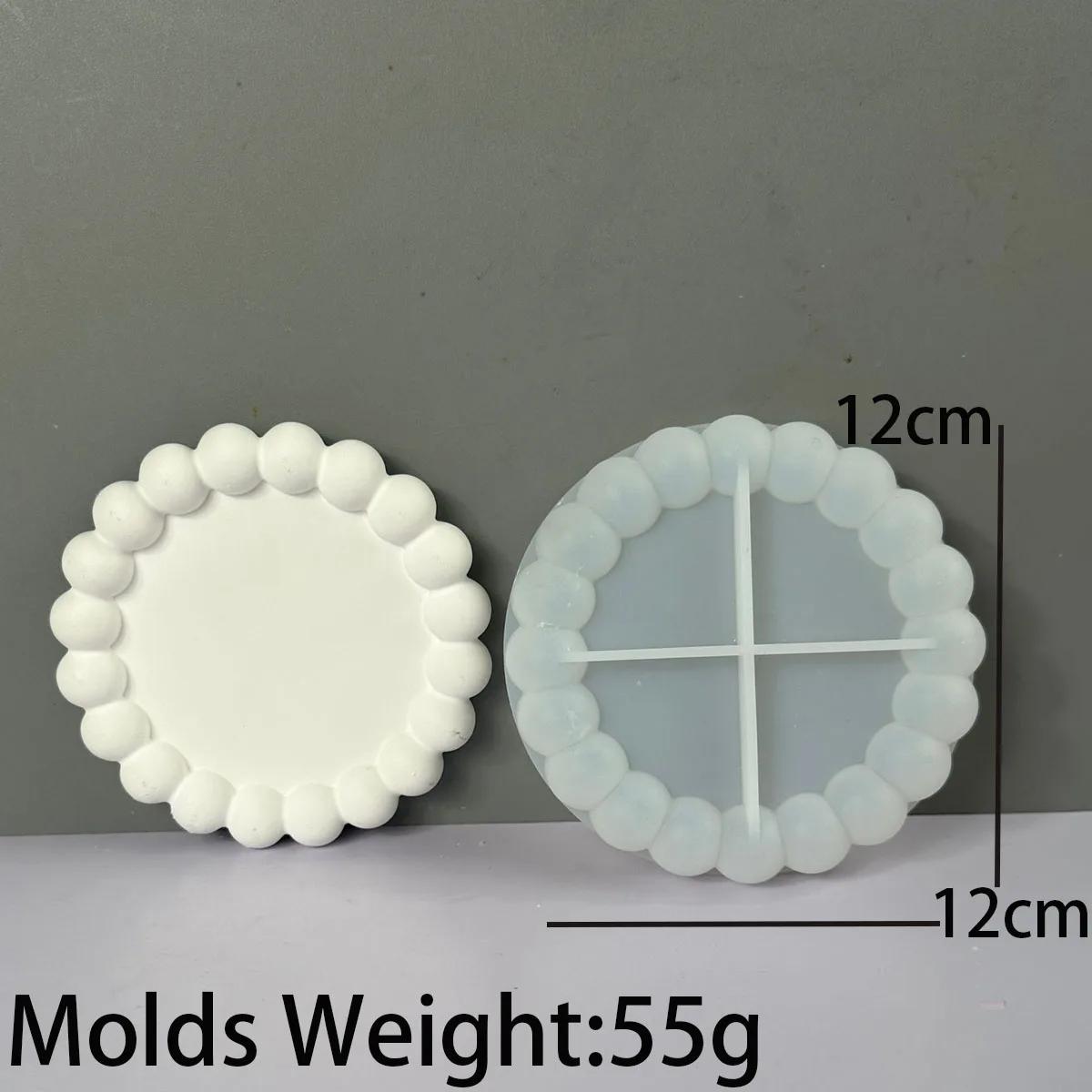 Bandeja De Armazenamento De Bolha De Silicone, Cimento De Gesso De Resina DIY, Molde De Fundição, Flor Redonda, Nuvem, Coaster Da Forma Do Coração, Decoração De Casa, Presente - Image 1